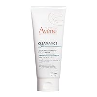 Eau Thermale Avene Cleanance Cleansing Gel Soap Free Cleanser for Acne Prone, Oily, Face & Body, Alcohol-Free