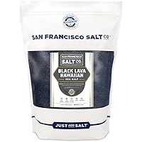 Black Lava Hawaiian Sea Salt - 5 lb. Bag Fine Grain by San Francisco Salt Company