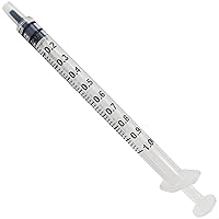 100 Pack TB Slip-Tip Disposable Syringe MVI Without Needle, 1 mL