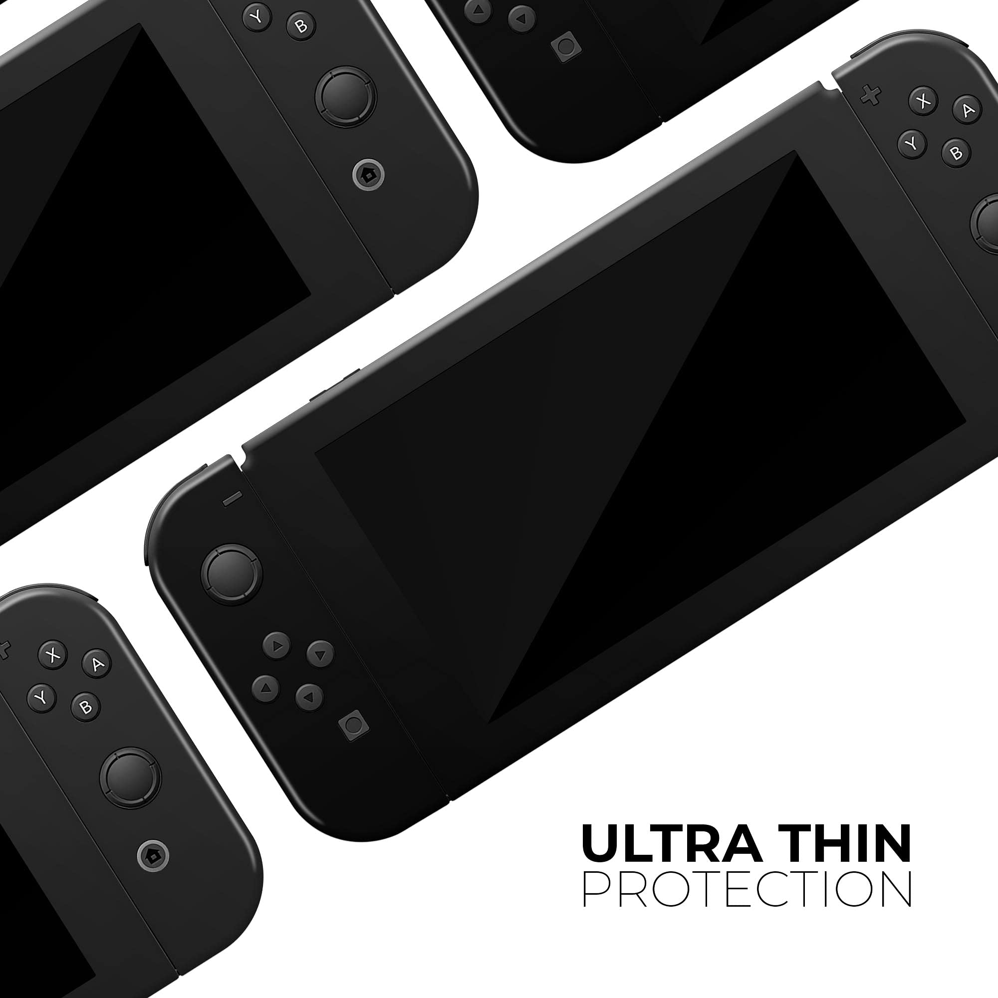 Design Skinz - Compatible with Nintendo Switch OLED Console + Joy-Con - Skin Decal Protective Scratch-Resistant Removable Vinyl Wrap Cover - Solid State Black