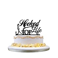 Beautiful Weeding Gift,Hooked For life cake topper