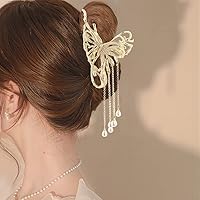 Tassel Rose Hair Claw For Ladies Rhinestone Ponytailtail Hair Crab Hair Pin Women Party Festival Hair Accessories e