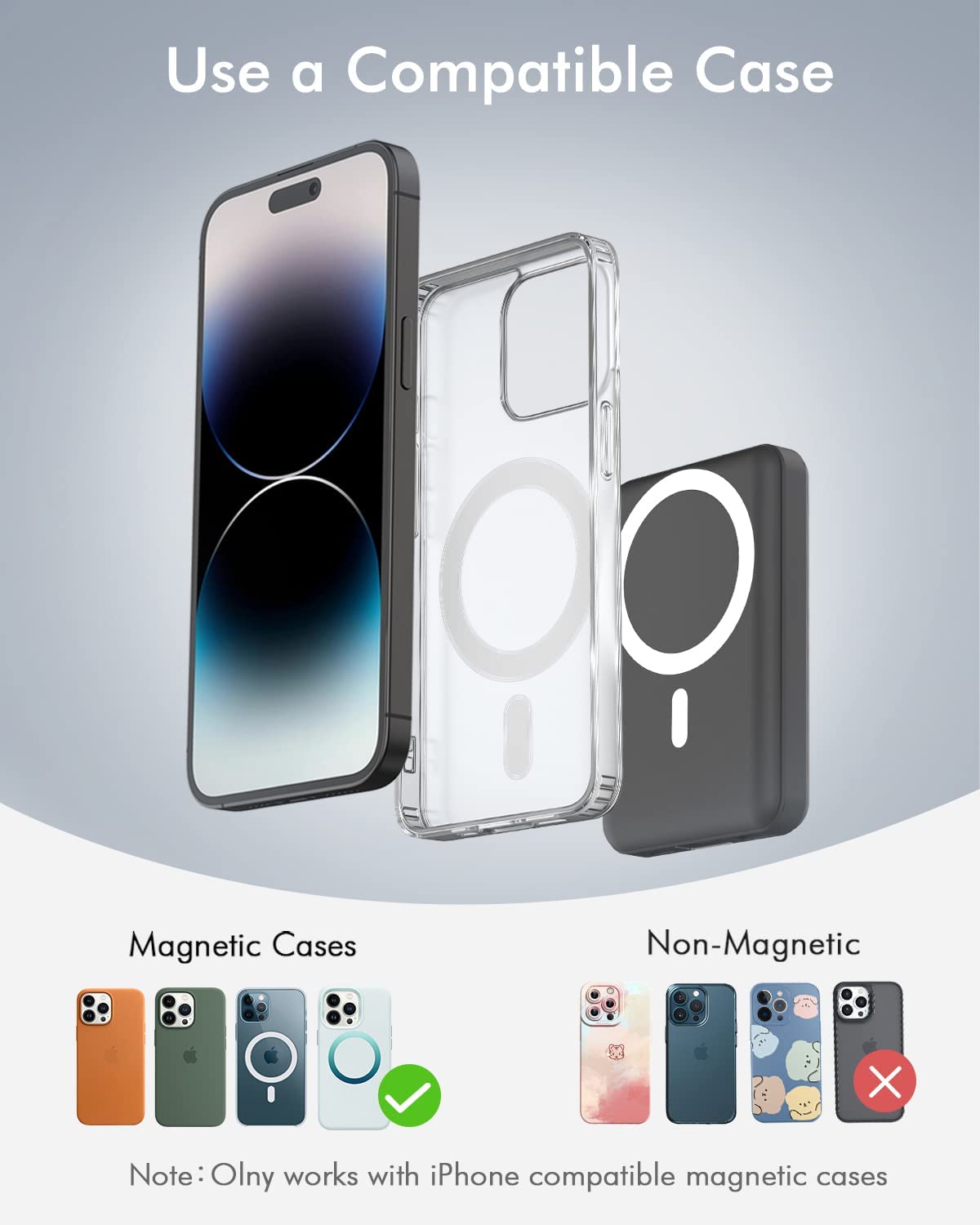 10000mah Magnetic Battery Case For Iphone 13 Mini 12 Pro Max