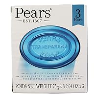 Pears Soap with Mint Extract, 3.5 Ounce Bars, 3 Each