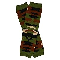 juDanzy Green Camo camouflage leg warmers for girl or boy toddler & child