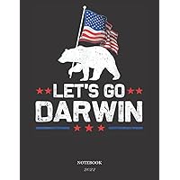 Let's Go Darwin Notebook 2022: Composition Notebook - College Ruled 110 Pages - Large 8.5 x 11