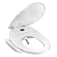 Bidet Toilet Seat Elongated,Unlimited Warm Water,Soft Close Toilet Lid,Electronic Heated,Display Screen,Vortex Wash,Warm Air Dryer,Rear and Front Wash,LED Night Light,Toilet Seat with Bidet