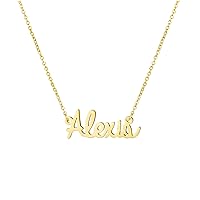 Personalized Name Necklace 18K Gold Plated Stainless Steel pendant Jewelry Birthday Gift for Girls