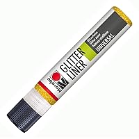 Marabu Glitter Liner Pen 25ml - 519 Yellow