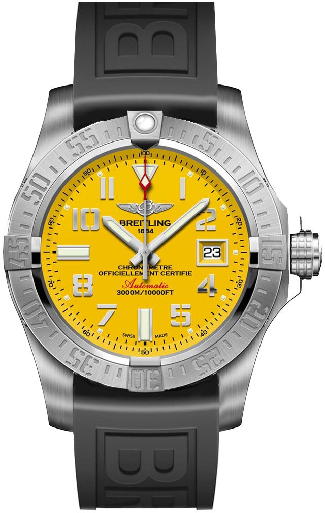 Breitling Avenger II Seawolf Yellow Dial Men's Watch A1733110/I519-152S