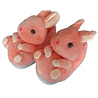 Adult unisex Winter warm plush animal slippers,Soft Cozy Animal styling design Short flannel home shoes,Animal Shaped Plush Booties,Carpet Slippers,Non-Slip Bedroom Shoes