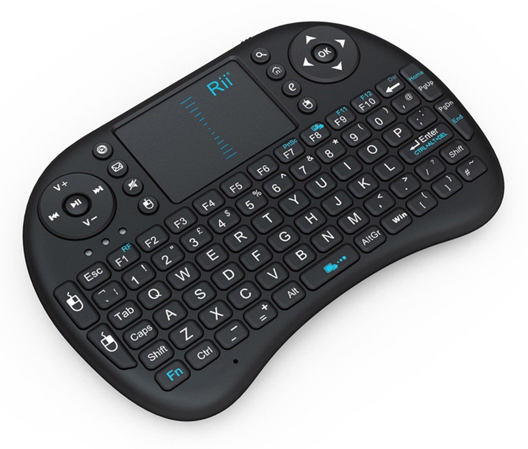 Rii 10038-EMSH I8 Mini 2.4Ghz Wireless Touchpad Keyboard with Mouse (Black)