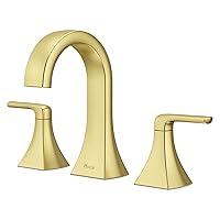 Pfister Bruxie Bathroom Sink Faucet, 8-Inch Widespread, 2-Handle, 3-Hole, Brushed Gold Finish, LF049BIEBG