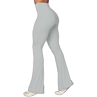 Sunzel Flare Leggings, Crossover Yoga Pants with Tummy Control, High-Waisted and Wide Leg