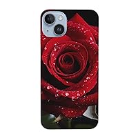 Red Rose-1 Print for iPhone 14 Case Drop-Proof Protection 6.1 in for iPhone 14, 6.7in for iPhone 14 Plus