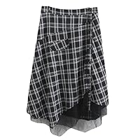 Women Skirts Summer Casual Clothes Waist Asymmetrical Length Bottoms