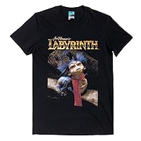 Labyrinth Worm Wall Black T Shirt