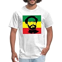 Spreadshirt Haile Selassie Colors Portrait Men's T-Shirt
