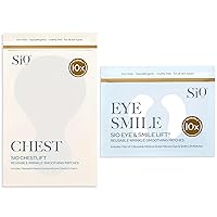 Beauty Ultimate Anti-Wrinkle Set: ChestLift & Eye/Smile Lift Patches - 2 Weeks Supply of Overnight Silicone Pads for Neck, Cleavage, Eyes & Smile Lines