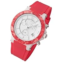 Pop Series Chronograph Watch Pink Colorful Silicone Band