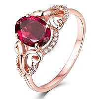 Fancy 0.94ct Genuine Pink Gemstone Tourmaline Diamond 14K Rose Gold Wedding Engagement Band Ring Set for Women