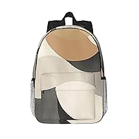 Geometric Waves Print Backpack for Women Men Lightweight Laptop Backpacks Travel Laptop Bag Casual Daypack