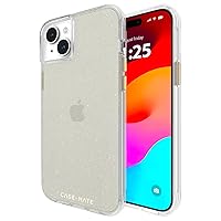 Case-Mate iPhone 15 Plus Case - Sheer Crystal Champagne Gold [12ft Drop Protection] [Wireless Charging Compatible] Luxury Cover with Cute Bling Sparkle for iPhone 15 Plus 6.7