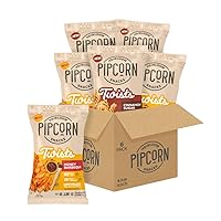 Heirloom Twists Variety Pack by Pipcorn - Cinnamon Sugar and Honey Barbeque - 4.5oz 6pk - Healthy Snacks, Gluten Free Snacks, Upcycled Heirloom Corn Flour
