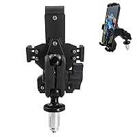 Motorcycle Phone Mount Fork Stem Cell Phone Holder Universal for 4.7 to 7.2 Inches Phone Compatible with S1000RR Hayabusa GSX-R 600 750 1000 YZF R1 R6 CBR 250R 300R