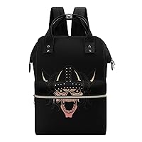 Viking Skull Norse Mythology Multifunction Diaper Bag Backpack Large Capacity Travel Back Pack Waterproof Mommy Bags