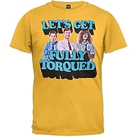 Old Glory Workaholics - Mens Let's Get Fully Torqued T-Shirt X-Large Yellow