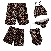 Family Swimsuit Set Fashion Printed Summer Swimsuits Mommy and Me Swimsuits Two Piece Bikini Set