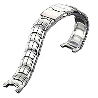 Men's Watchbands 20mm Stainless Steel Men's Strap Solid Curved Watch Band Watch Accessories