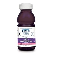 Clear Advantage Plus Electrolytes, Nectar Thick Grape,8 Fl Oz (Pack of 24)