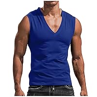 Tank Tops Men,Casual Plus Size Summer Sleeveless Sport Slim Shirt Training Bodybuilding Solid Quick-Drying Tees