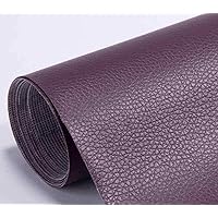 Leather Repair Patch, Repair Patch Self Adhesive Waterproof, DIY Large Leather Patches 19X50 Inch, Dark Purple