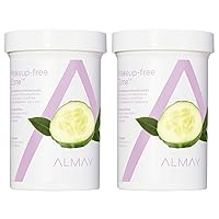 Almay Eye Makeup Remover Pads with Aloe, Oil Free, Hypoallergenic, Fragrance Free, Dermatologist & Ophthalmologist Tested, 8.8 oz, 120 Pads (Pack of 2) Packaging May Vary
