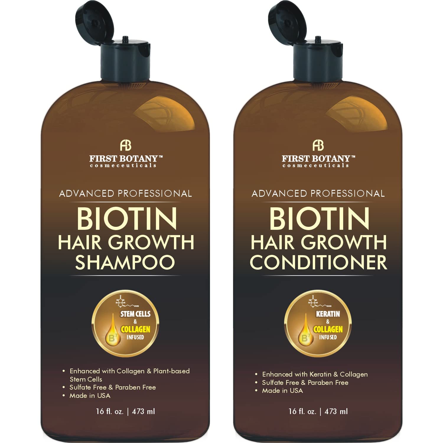 Mua Biotin Hair Growth Shampoo Conditioner - An Anti Hair Loss Set  Thickening formula, Collagen & Stem Cell For Hair Regrowth, Anti Thinning  Sulfate Free For Men & Women Anti Dandruff Treatment