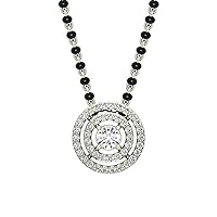 Alice Pendant Earring Necklace Set with Chain Gift for Women (MangalSutra) 925 Sterling Silver Rhodium Plated
