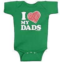 Threadrock Baby Boys' I Love My Dads Infant Bodysuit