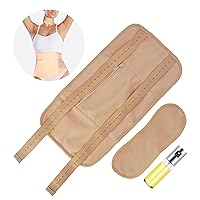 Castor Oil Pack wrap for use on The Abdomen and Neck, Reusable, Adjustable Elastic Strap Design, Includes a Container with a Spray Function to Apply Castor Oil, (Does not Contain Oil).