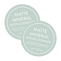 innisfree Matte Mineral Setting Powder Duo, 0.17 Ounce (Pack of 2) (Packaging may vary)