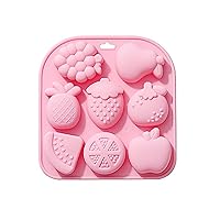 8 Cavities Silicone Mold Fruit Shaped Silicone Material Chocolate Molds Cake Moulds Handmade Mold For Baking Bread Silicone Candy Molds Shapes