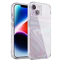 iPhone 14 Plus Case - Soap Bubble [10FT Drop Protection] [Wireless Charging Compatible] Luxury Cover with Iridescent Swirl Effect for iPhone 14 Plus 6.7