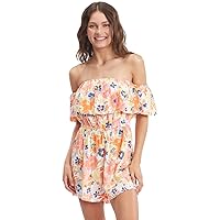 Roxy Another Day Printed Dress WBK6 L White