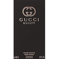 Gucci Guilty by Gucci for Men Eau de Toilette Spray, 3 Fl Oz (Pack of 1)