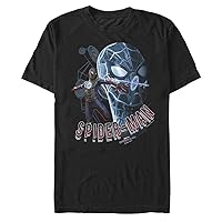 Marvel Spider-Man No Way Home Tech Suit Action Profile Shot Men's T-Shirt