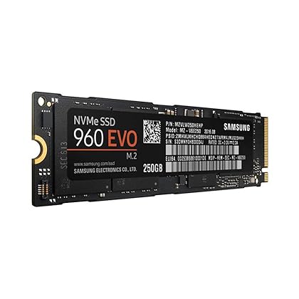 Samsung 960 EVO Series - 250GB PCIe NVMe - M.2 Internal SSD (MZ-V6E250BW)