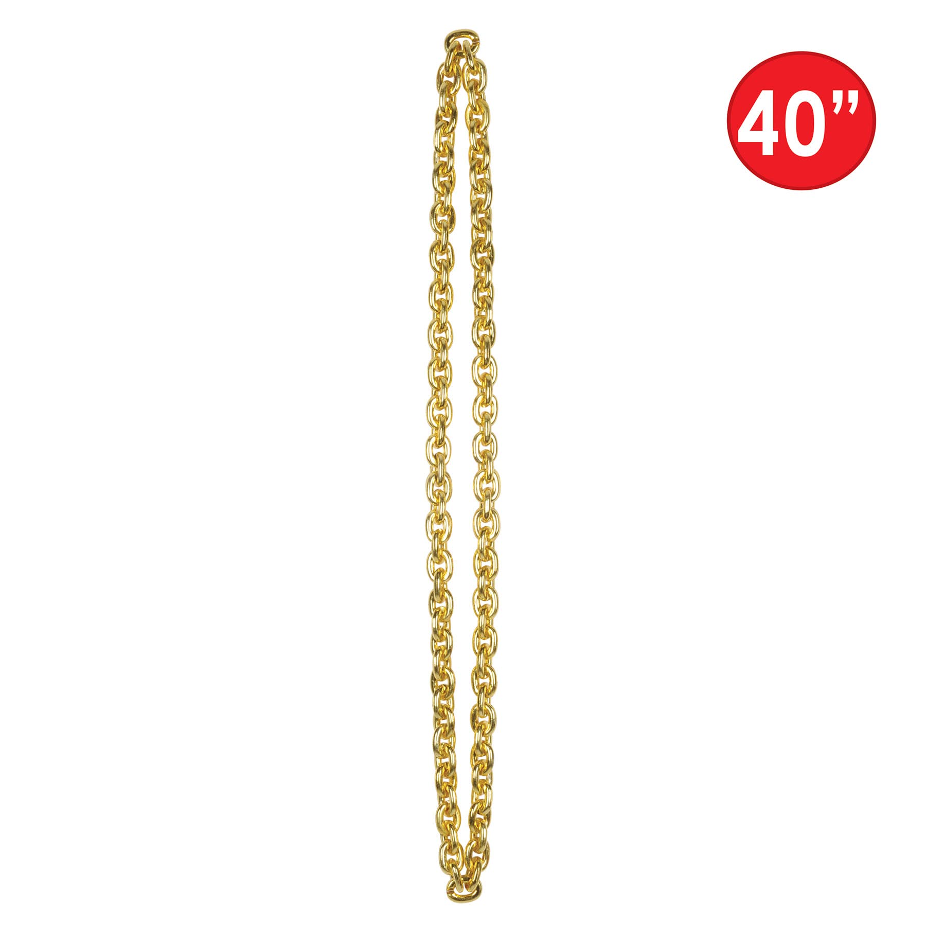 Chain Beads (gold) Party Accessory (1 count) (1/Card)