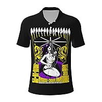 MAJUNJIE Electric Wizard Polo Shirts Men's Summer Leisure T Shirt Fashion Short Sleeve Tee